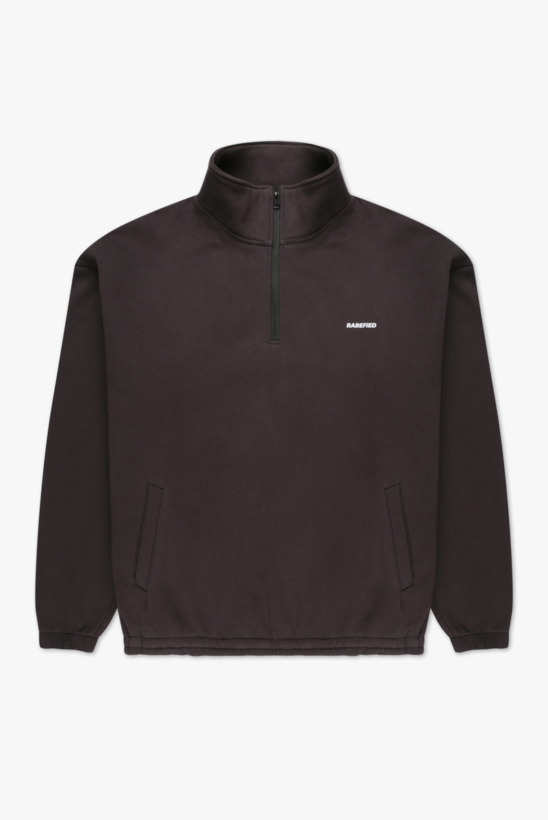 Quarter Zip Jumper - Charcoal