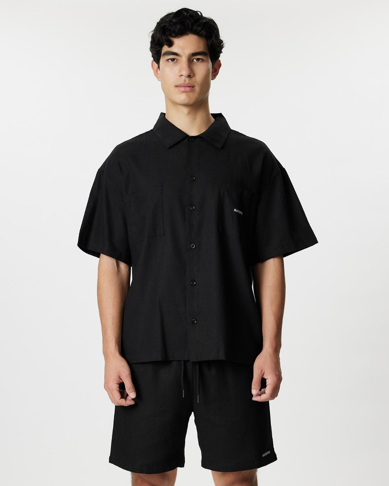 Linen Summer Shirt - Black